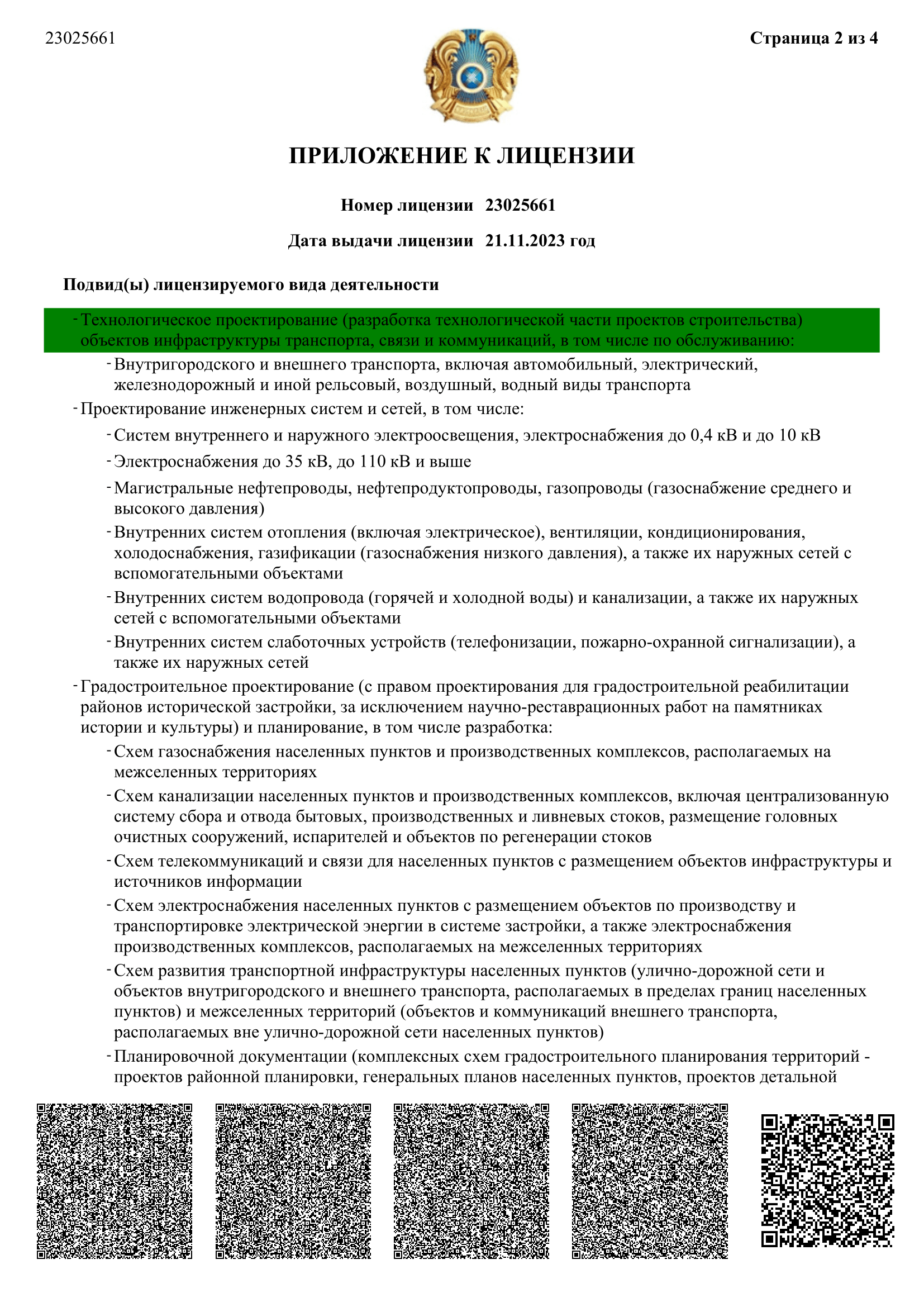 Лицензия на ПР-3 ТОО HERTZ-3